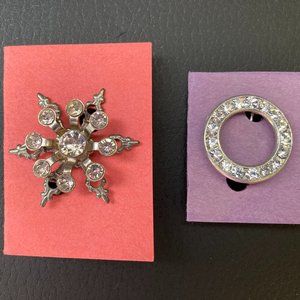 2 Sparkling Rhinestone Pins -FREE with Purchase*